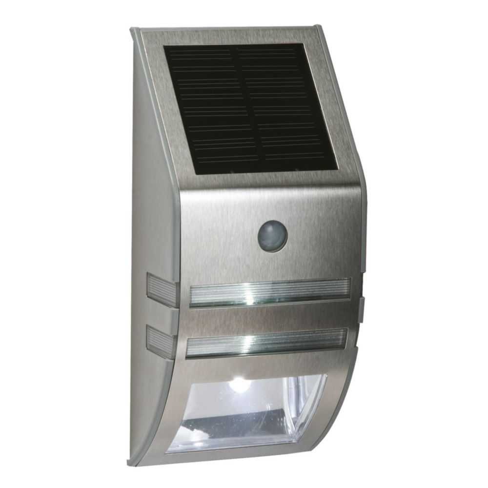 Hublot solaire à LED d'extérieur LAP avec détecteur IRP argent 40lm