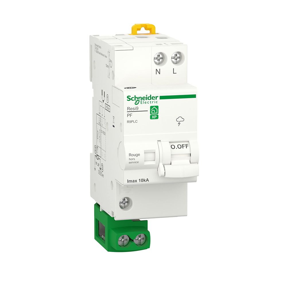 Parafoudre 10kA type 2 230V 1P+N Resi9 XP Schneider