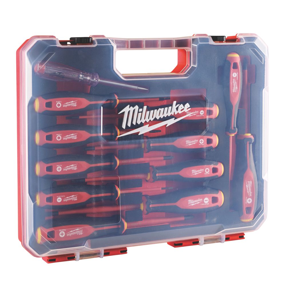 Jeu de 12 tournevis VDE assortis Tri-Lobe Milwaukee