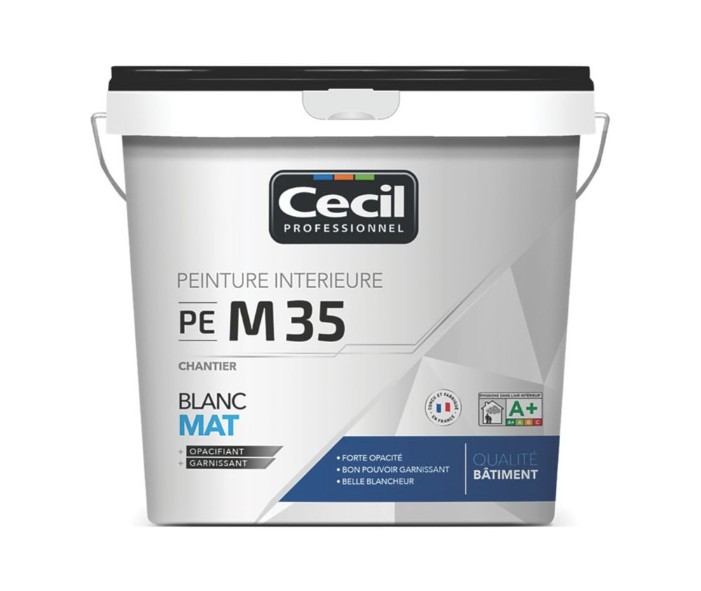 Peinture mat Cecil Professionnel PE M35 blanc 5L