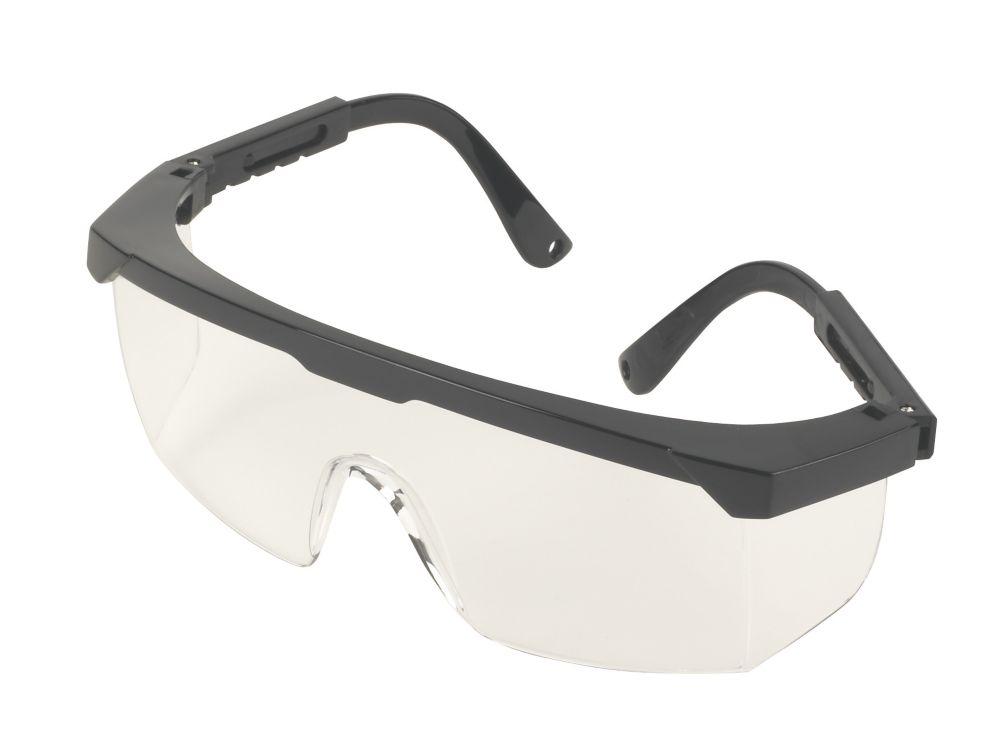  Lunettes de protection enveloppantes à verre transparent