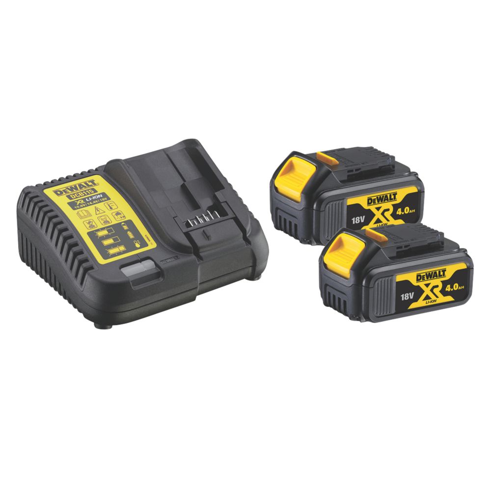 Kit de démarrage de batterie DeWalt DCB115M2-QW 18V Li-Ion XR 4Ah
