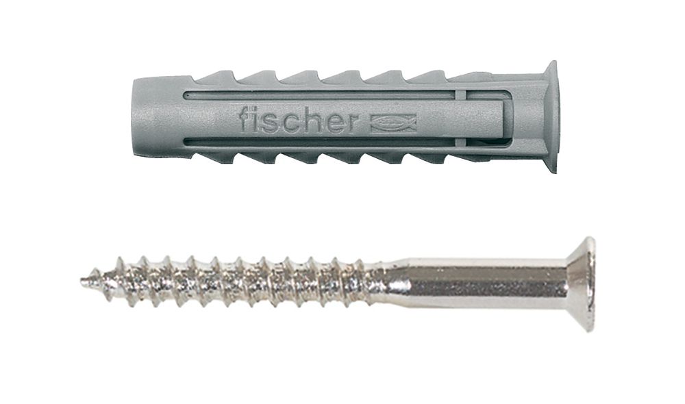 Chevilles murales Fischer 90893 6 x 40mm, lot de 15