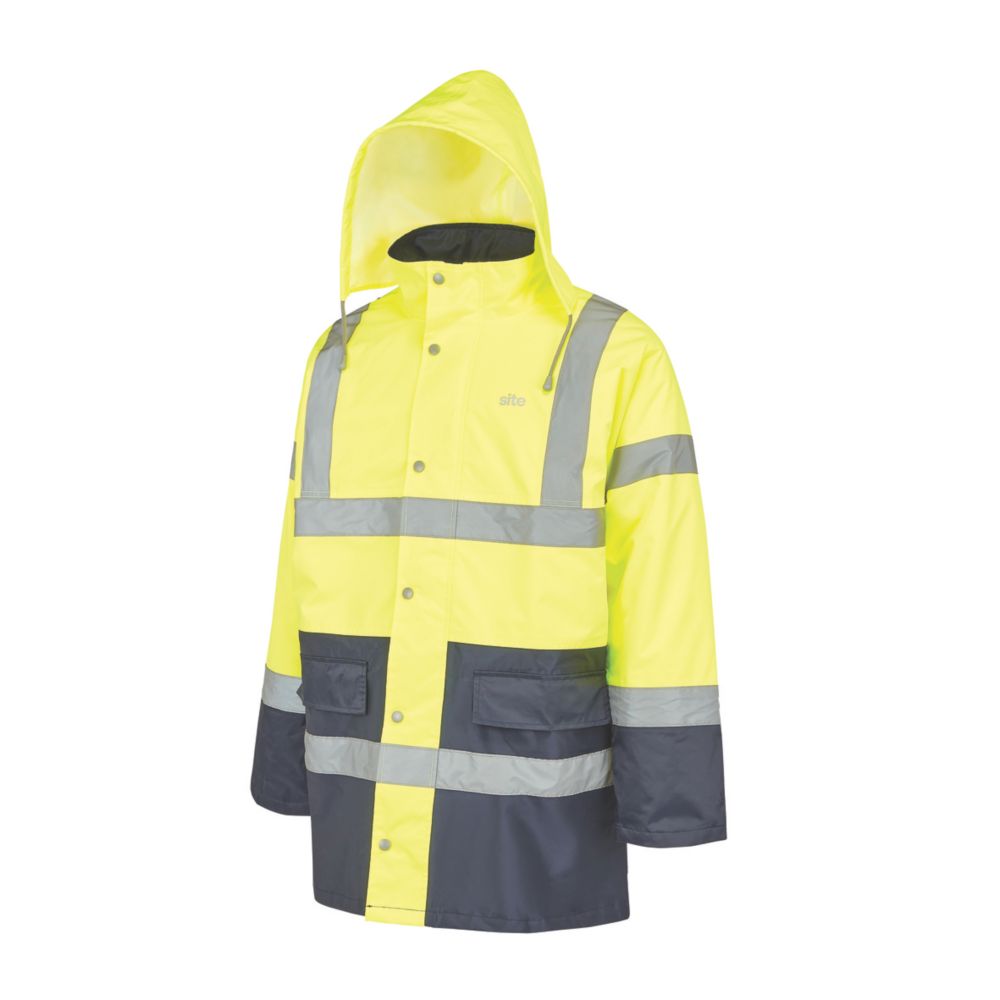 Blouson haute visibilité Site Shackley jaune/bleu marine taille M