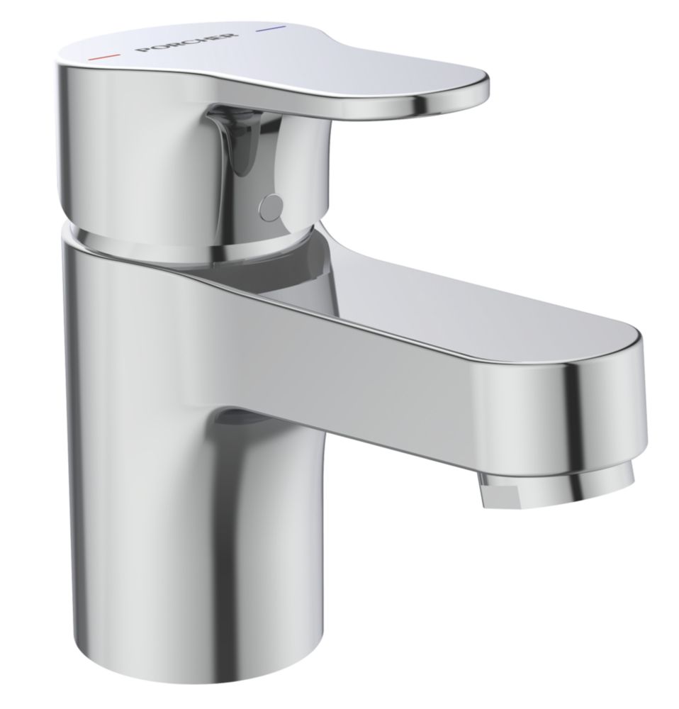 Mitigeur de lavabo chromé Olyos avec bonde Porcher