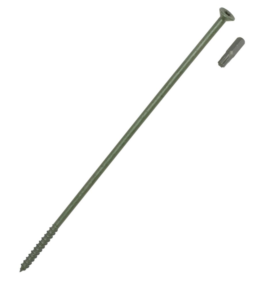 Timber-Tite Paquet de 10 vis à tête fraisée pour solives vertes 6,5 x 200mm