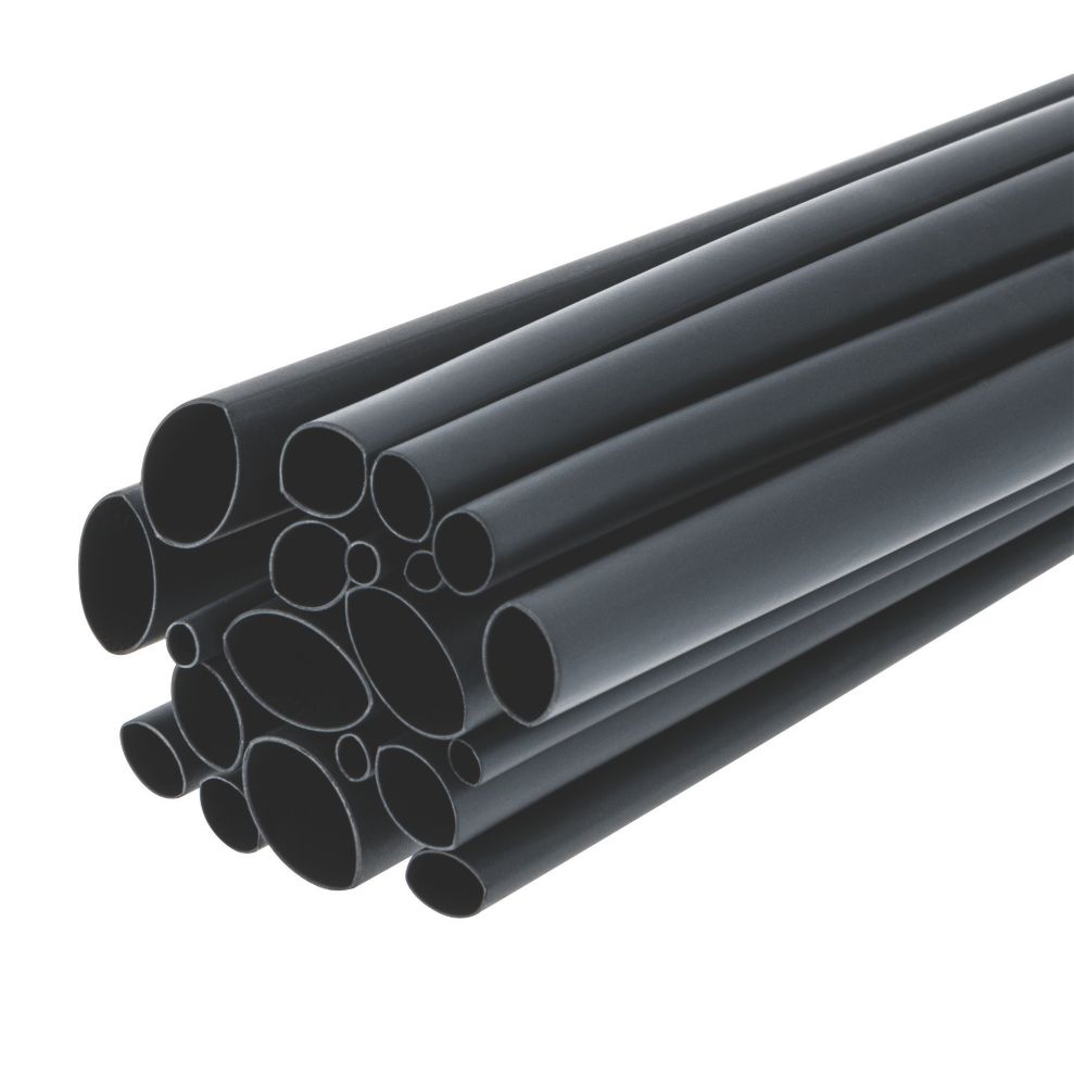 Gaine thermorétractable noire Klauke 2,4-9,5mm x 160mm