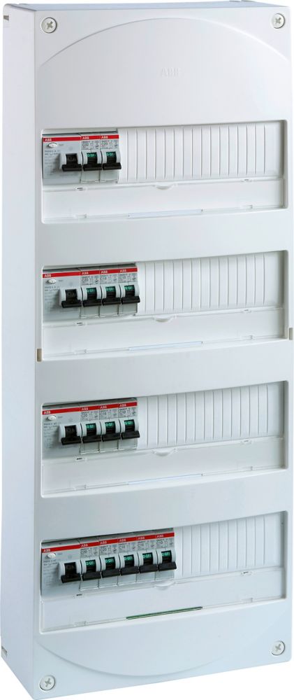 Tableau électrique pré-équipé 4 rangées 13 modules ABB