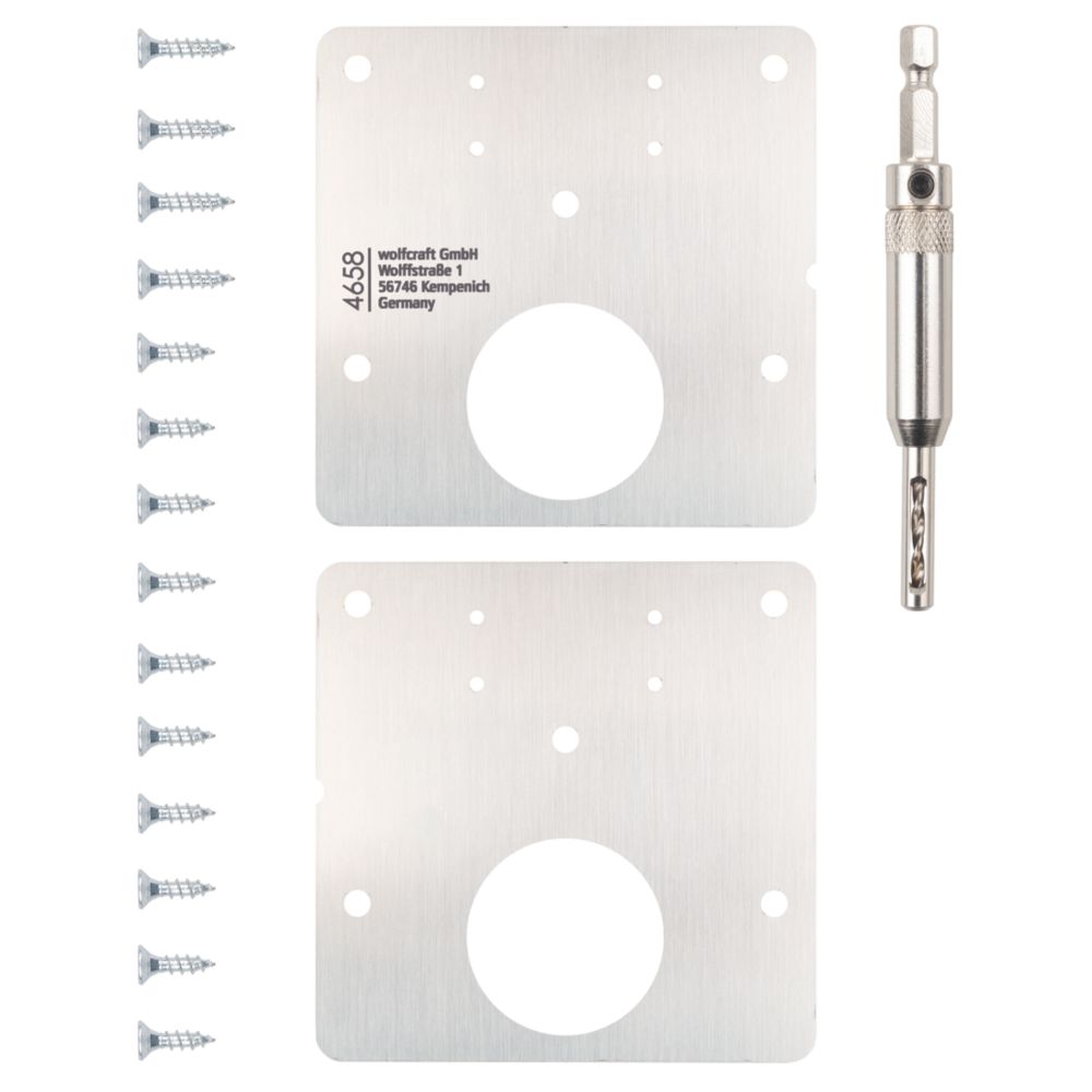 Kit de réparation de charnière 17 pièces Wolfcraft