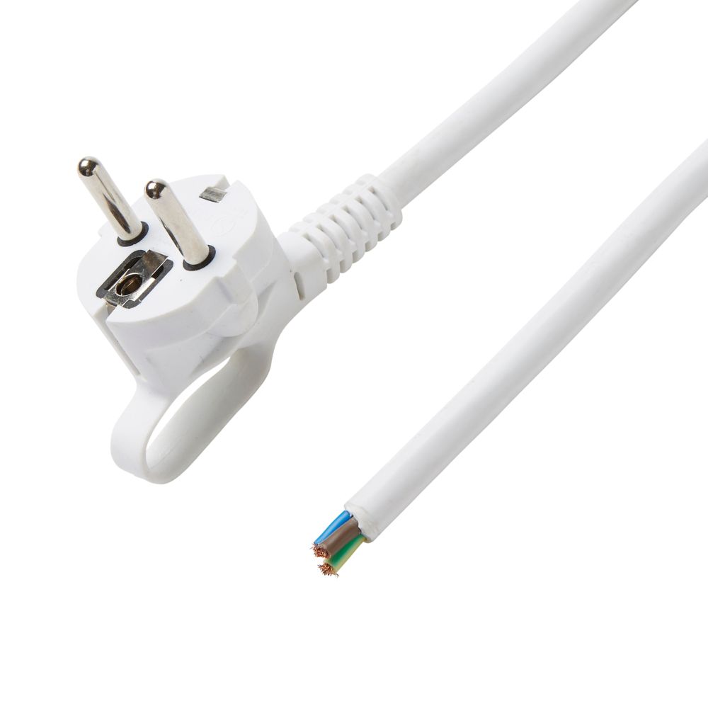 Cordon de rechange H05Vvf pour appareil avec mise à la terre 16A 3G 1,5mm² 3m