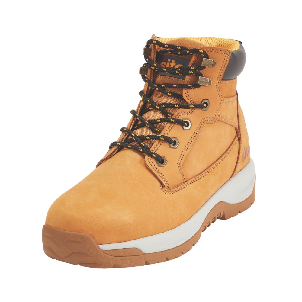 Chaussures de sécurité SB Site Arenite pointure 45 coque en acier couleur miel