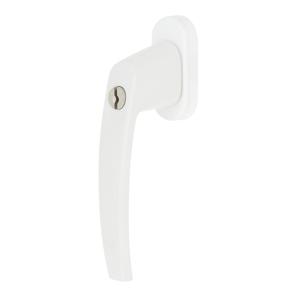   Poignée de fenêtre gauche et droite acier satiné 