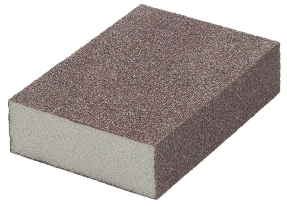 Lot de 6 éponges abrasives 68 x 100mm grain 80/120 Norton 