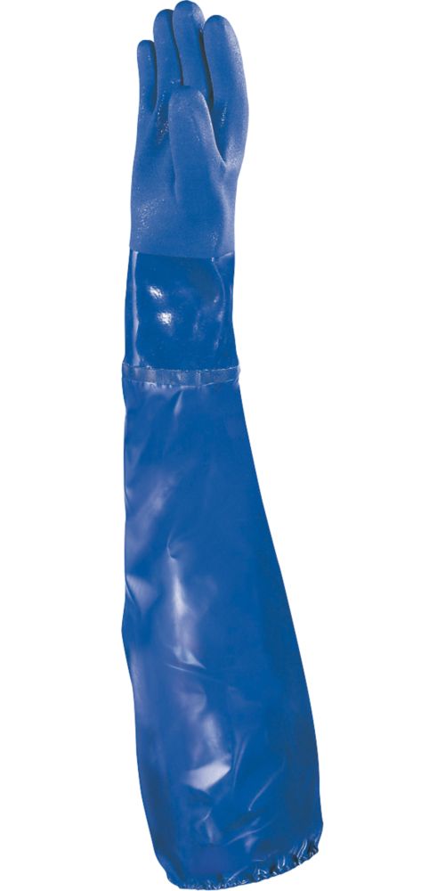 Gants de protection chimique en PVC à manches longues