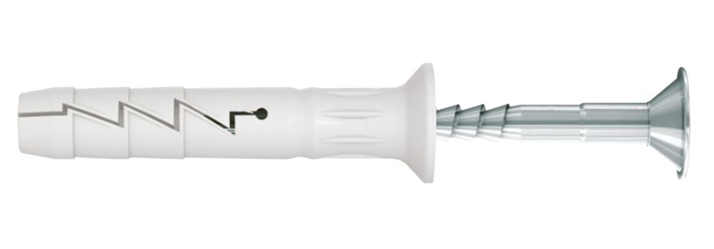100 chevilles à frapper en nylon Rawlplug 6 x 60mm