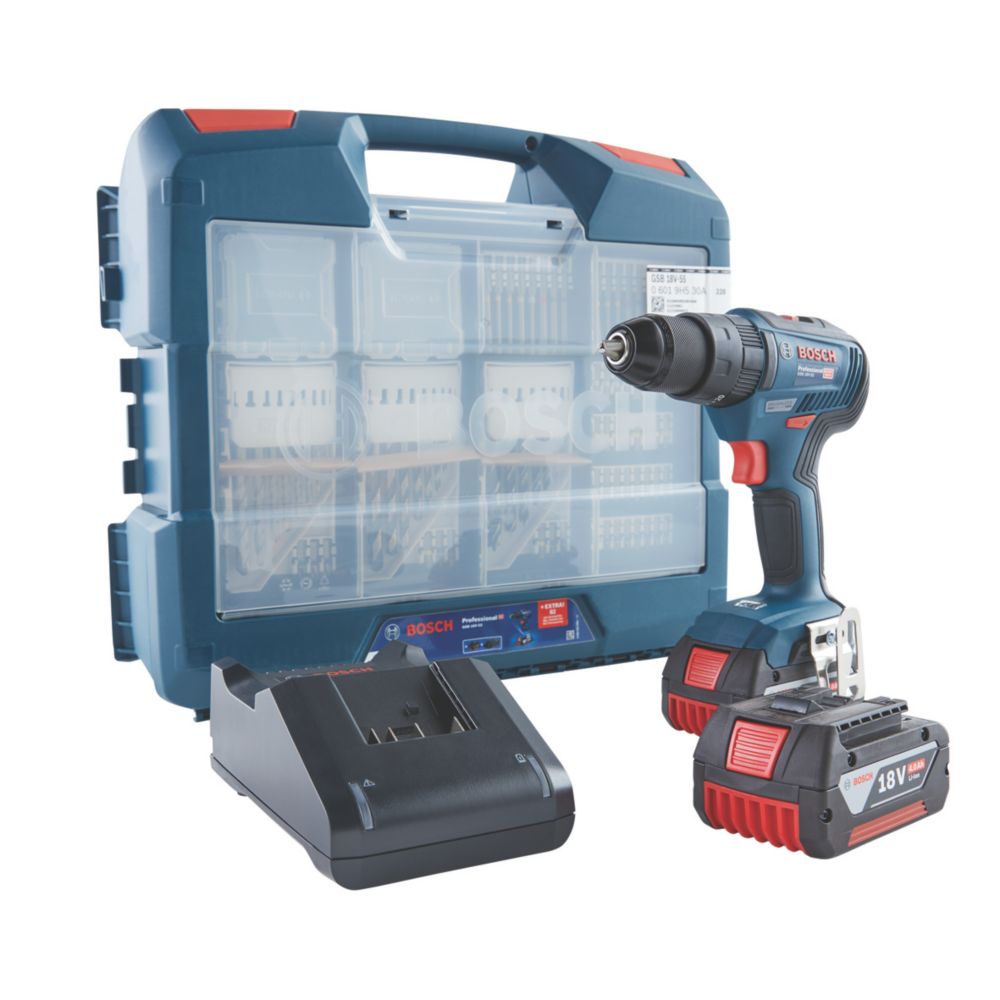 Perceuse visseuse à percussion sans fil brushless Bosch GBA 18V 2x4,0Ah Li-ion