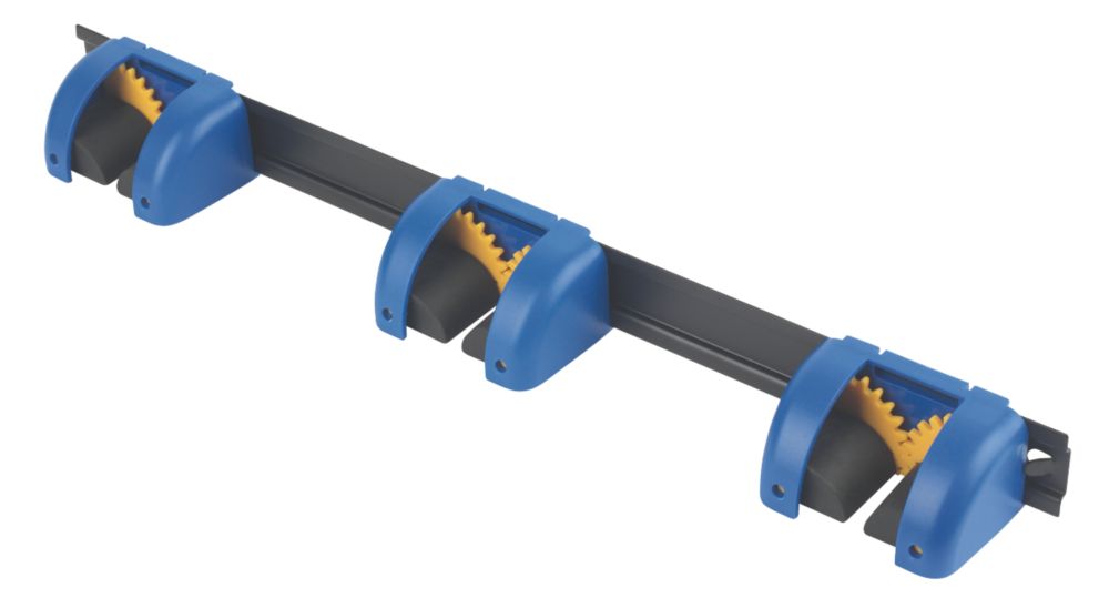 Rail de 3 porte-outils Smith & Locke noir/bleu 48mm 