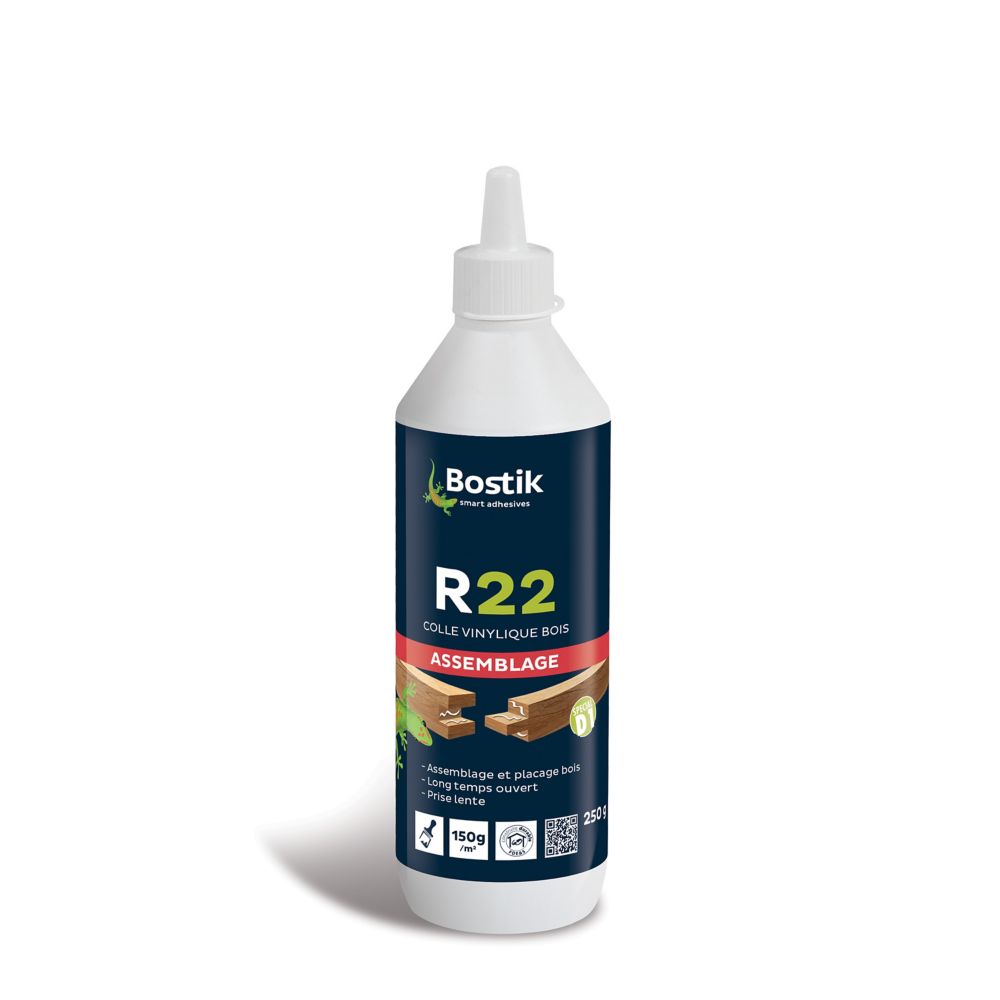 Colle à bois à prise lente D1 250g Bostik