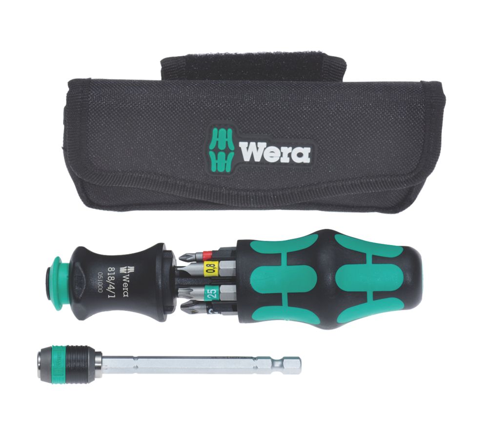 Assortiment d'embouts de visseuse interchangeables avec localisateur d'outil 1 Kraftform Kompakt Wera 8 pièces
