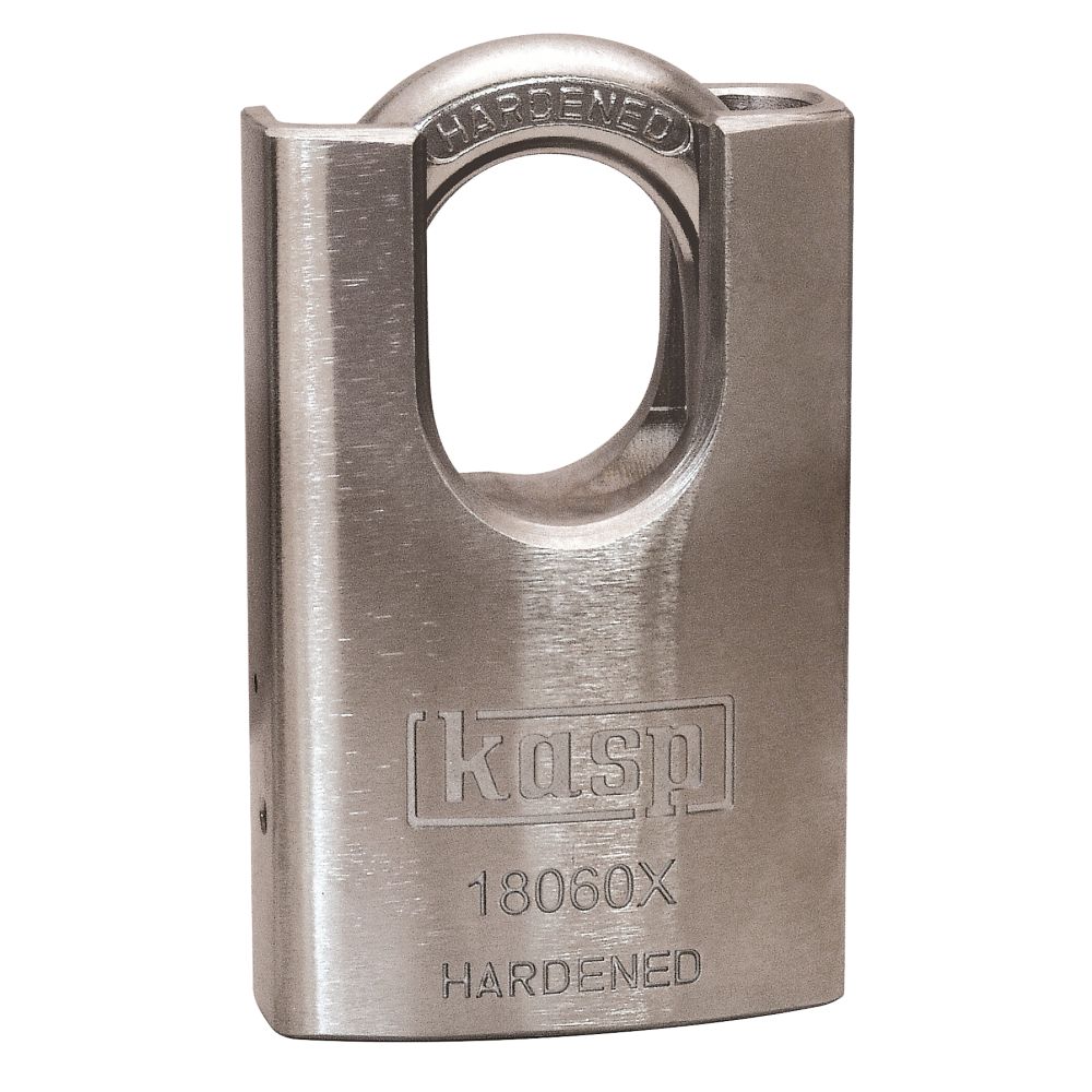 Cadenas à anse fermée résistant aux intempéries en acier trempé Kasp K18060XD 60mm 