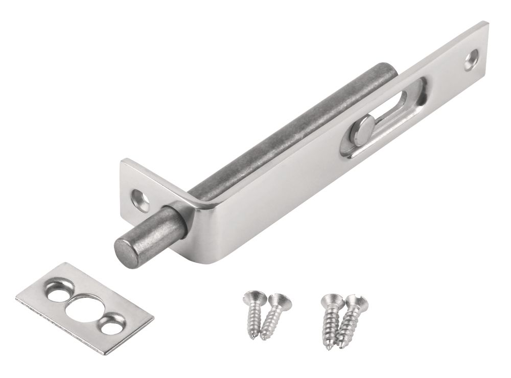 Verrou encastré Smith & Locke en chrome poli 100mm 