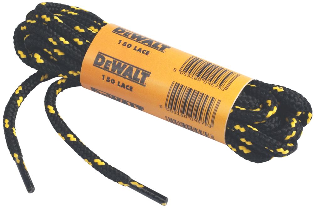 Lacets de chaussures DeWalt noirs 1 500mm 