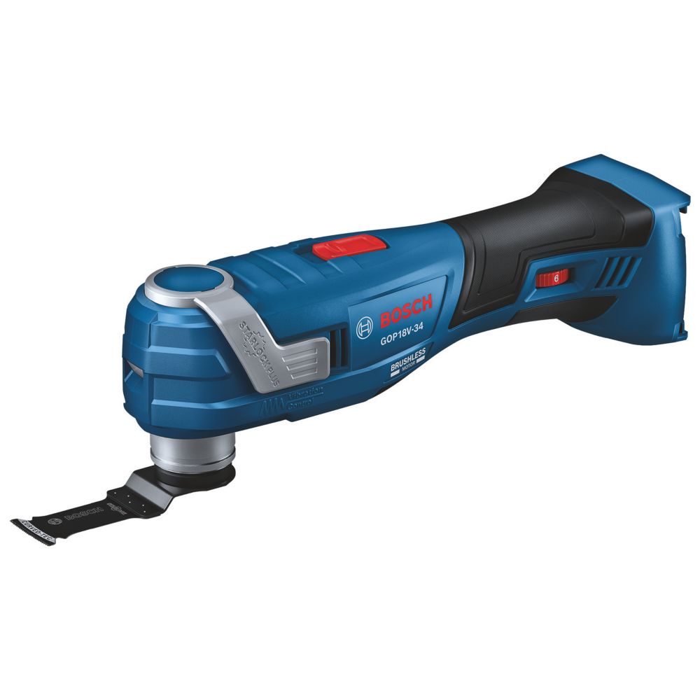  Outil multifonction sans fil brushless 18V Li-Ion AMPShare Bosch Professional GOP 18V-34 - Sans batterie 