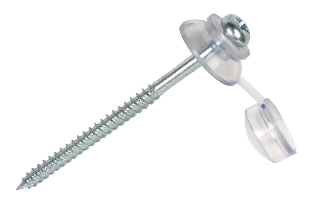  20 vis de bardage en acier trempé 8 x 60mm