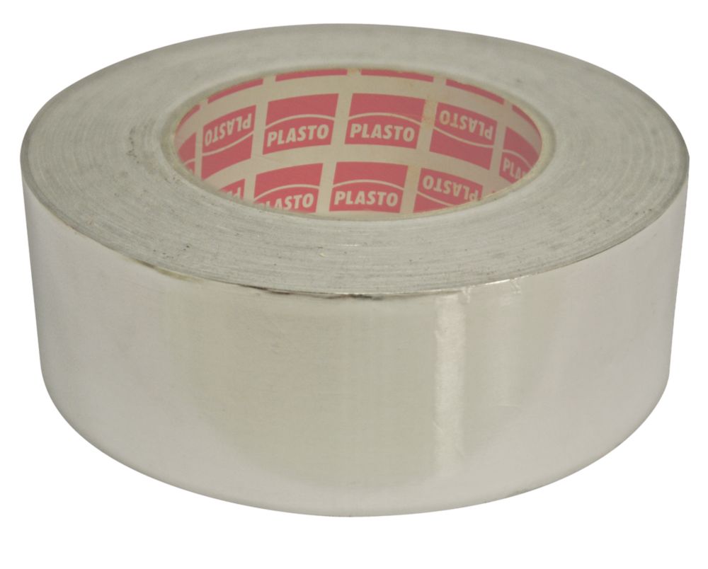 Ruban en aluminium Plasto P622 argent 50m x 48mm 