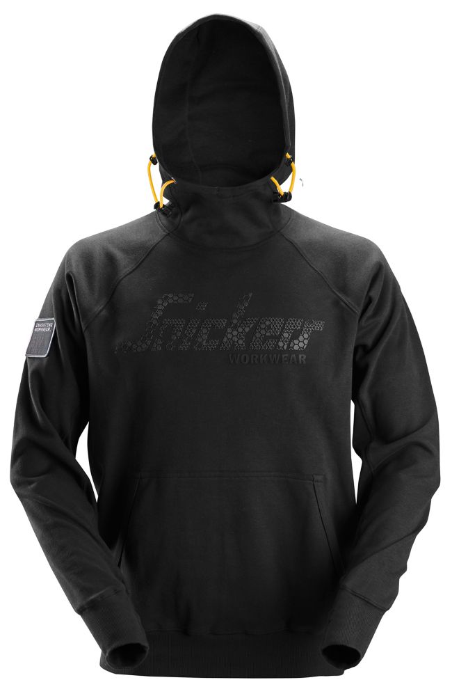 Sweat à capuche avec logo Snickers noir taille XXXL