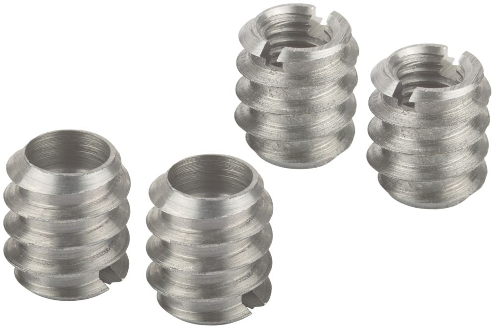 Lot de 4 inserts filetés autotaraudeurs Suki M8 x 12,5mm