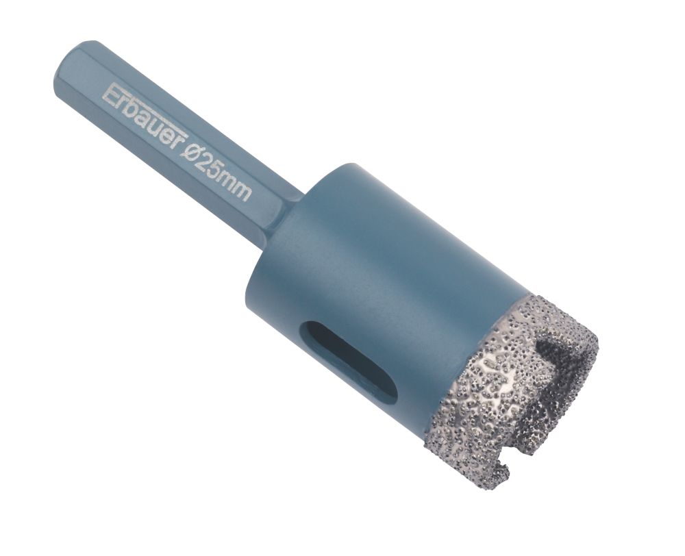 Foret diamant pour carrelage 25 x 80mm Erbauer