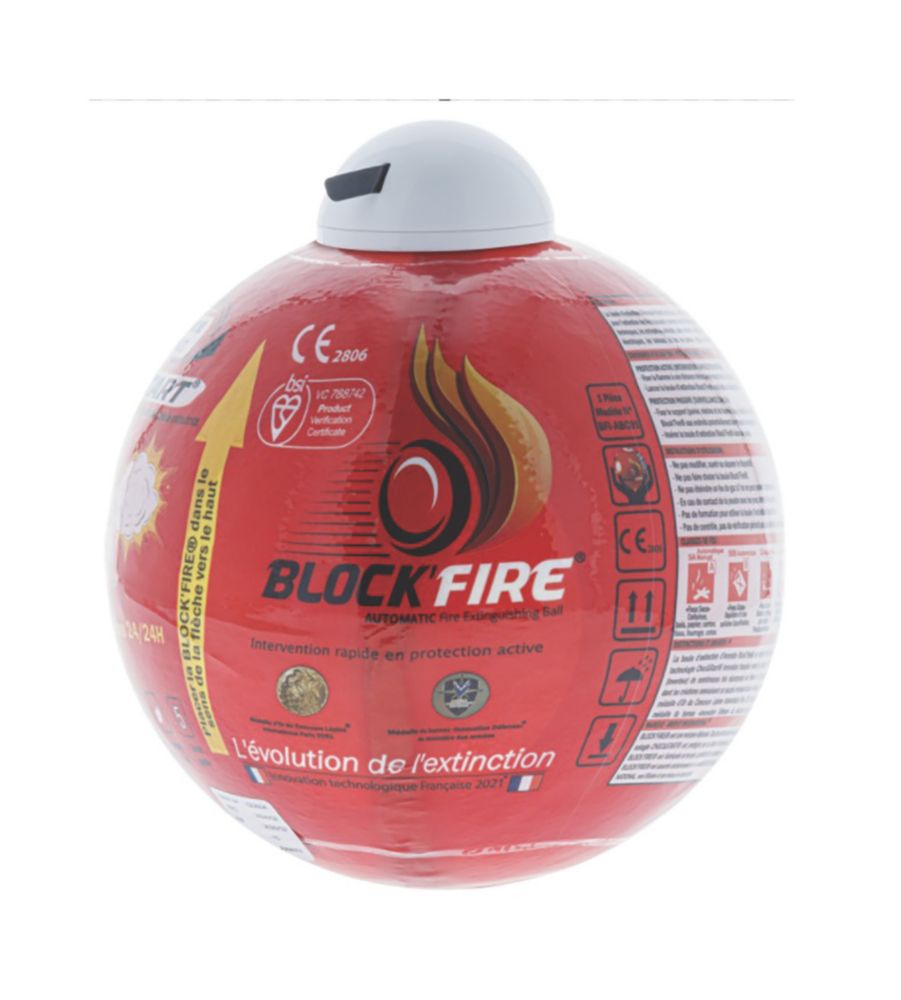 Boule extinctrice Blockfire à poudre pour tous types de feux