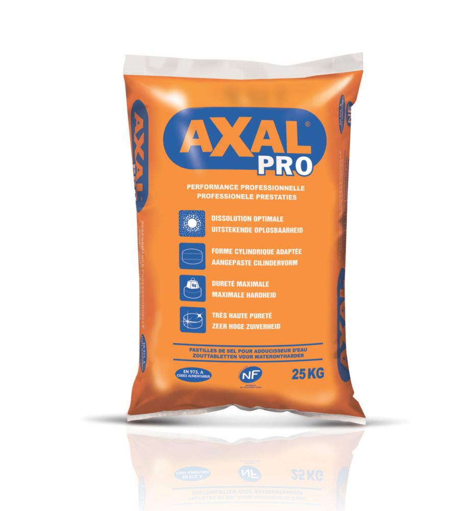 Pastilles de sel adoucisseur d'eau AXAL Pro 25kg