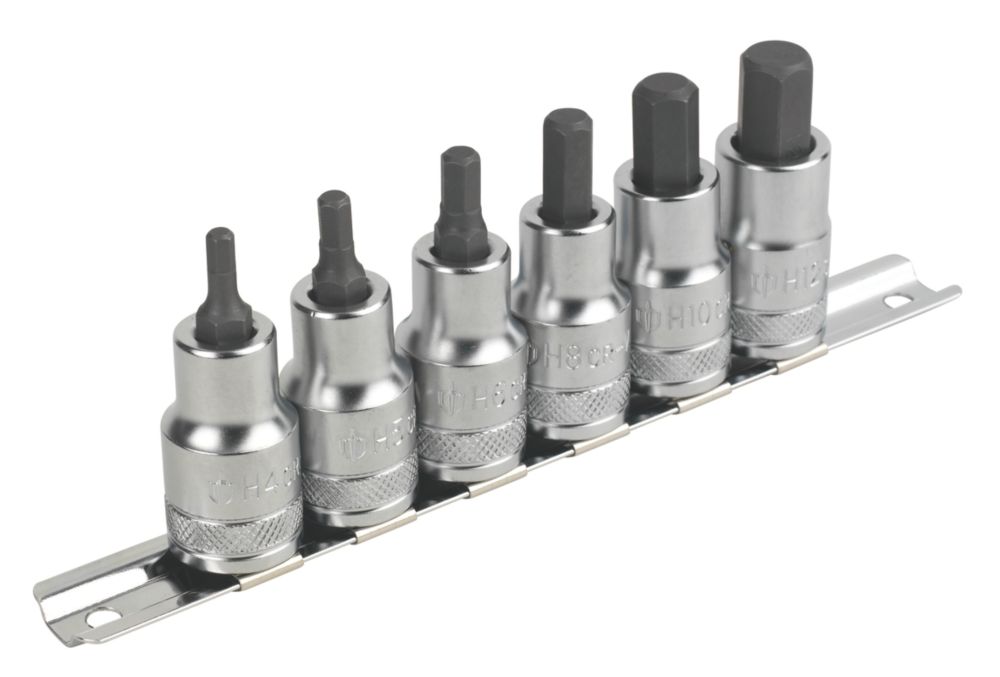 Rail de 6 douilles à embouts hexagonaux Magnusson 1/2"