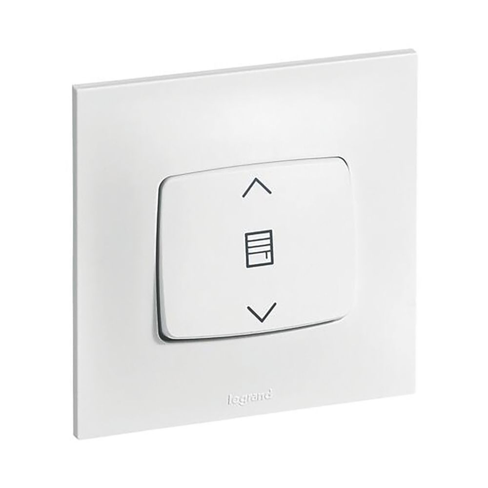 Interrupteur volet roulant 1 poste Neptune Blanc Legrand