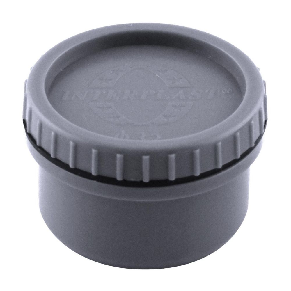 Bouchon PVC NF mâle 32mm à coller gris Fitt