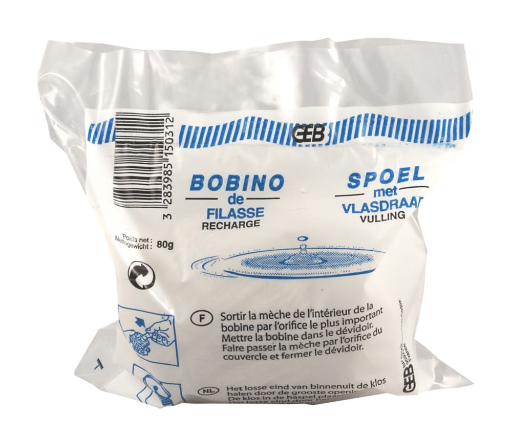 Bobino de filasse GEB recharge de 80g pour dévidoir