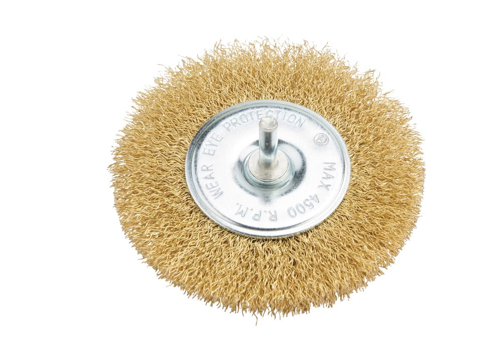 Brosse boisseau pour perceuse à fils à queue ronde 100mm