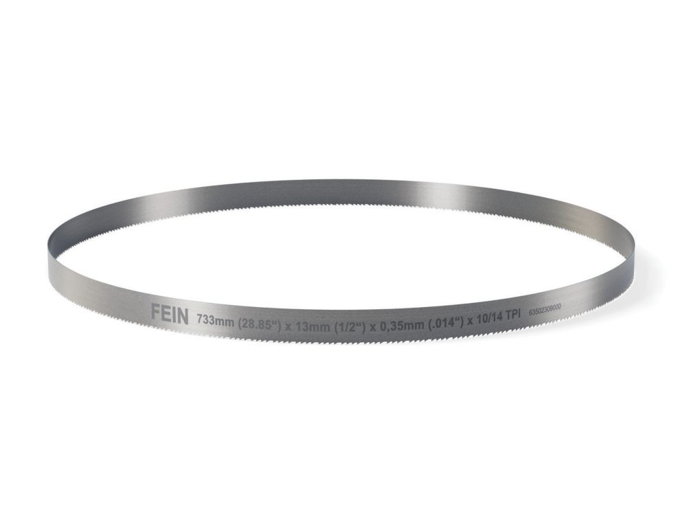 Lame de scie à ruban multimatériaux 14/18 dents 733 mm x 0,35 mm x 13 mm BIM 733 T14 MS Fein  