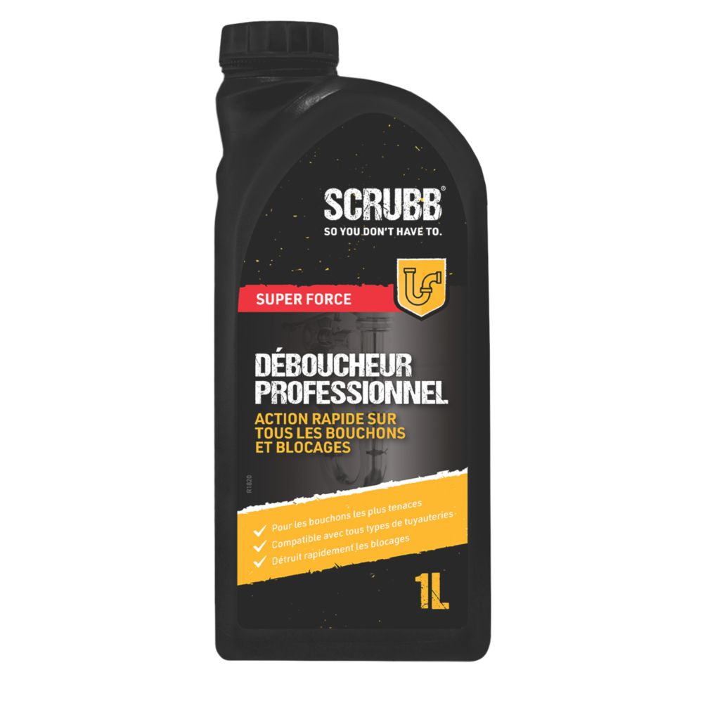 Déboucheur de canalisations haute résistance Scrubb Drain Shot 1L 