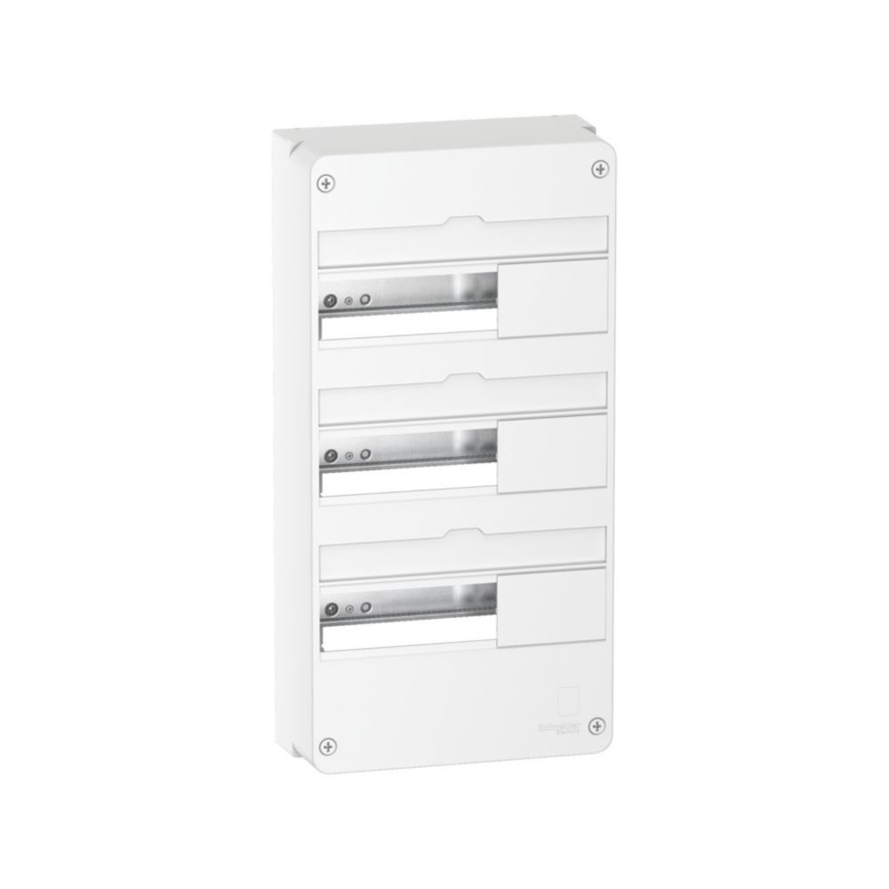 Tableau électrique nu 3 rangées 13 modules Resi9 Schneider