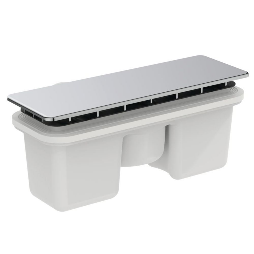 Bonde et cache-bonde chromés Ideal Standard 9cm