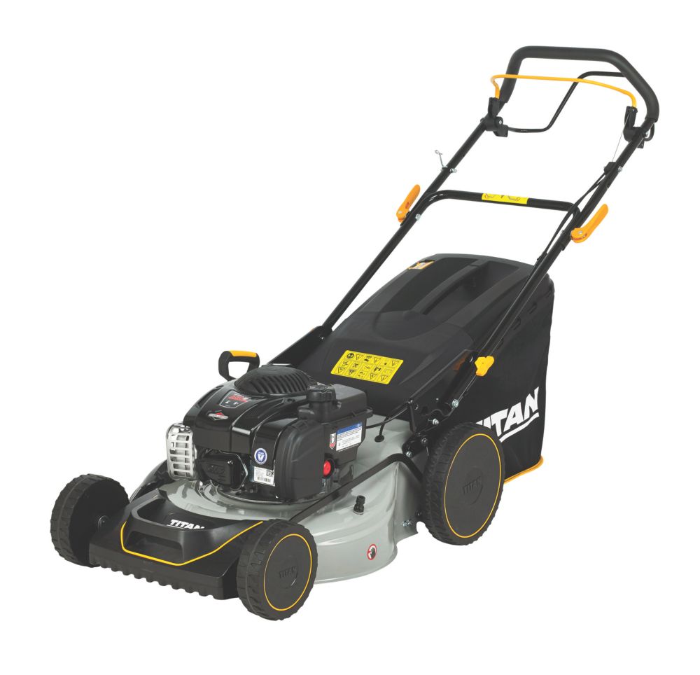 Tondeuse thermique autotractée 140cm³ Titan TTLMP550SP46-M&S 46 cm