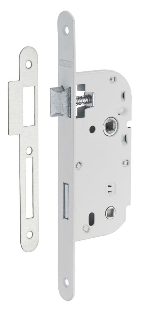 Boîtier de serrure encastrée blanc Thirard 63mm - 40mm arrière