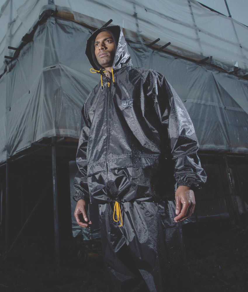 100% Polyester/revêtement PVC étanche Rainsiut veste imperméable à