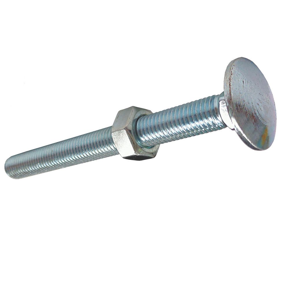100 boulons filetés à usage général Easyfix, acier au carbone, finition zinguée brillante M6 x 50mm