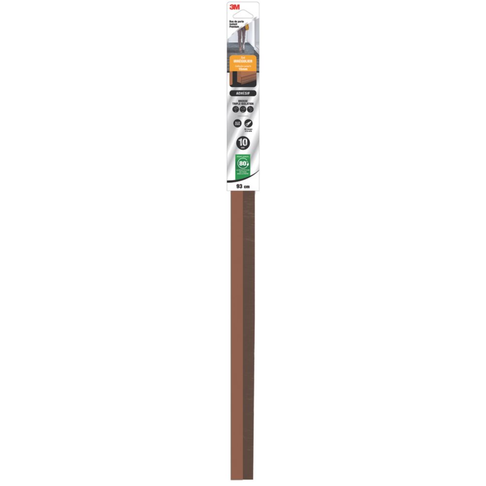 Bas de porte adhésif 3M marron 0,93m
