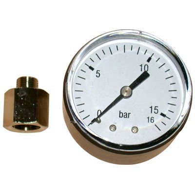 Manomètre 16 bars 1/8"M 1/4"M