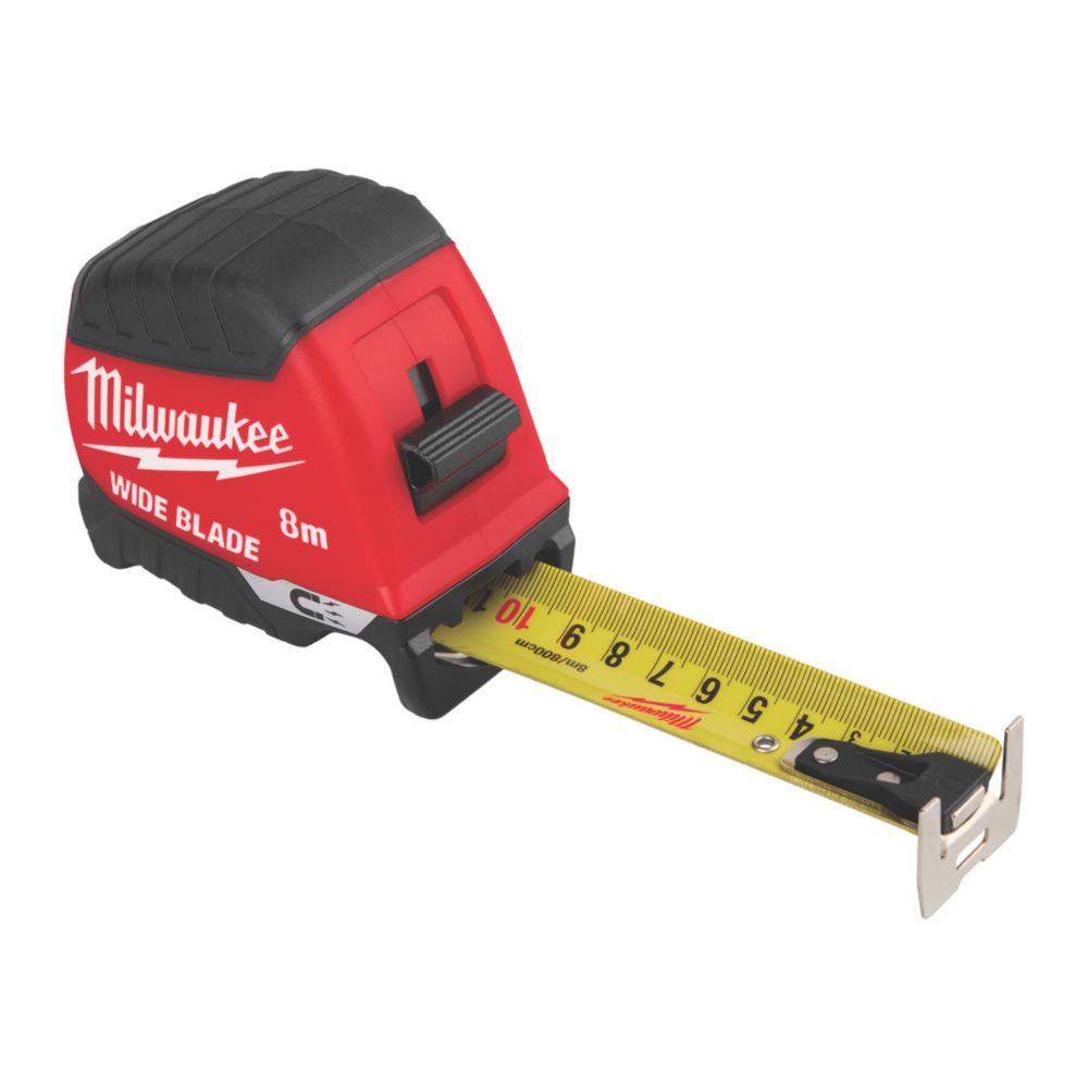 Mètre ruban Milwaukee Wide Blade Magnetic Gen 2 de 8m 